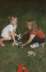 Jenny and Madeleine in the garden