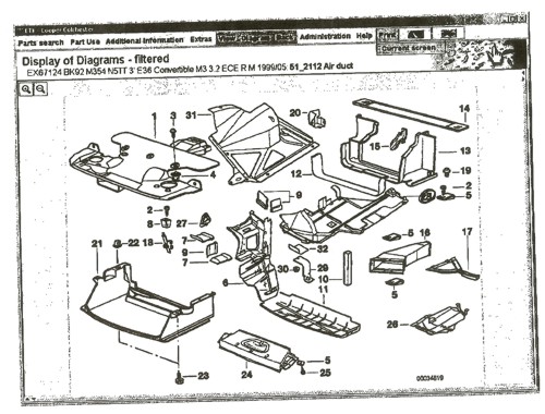 It's a diagram on how to assemble some piece of BMW E36 Convertible